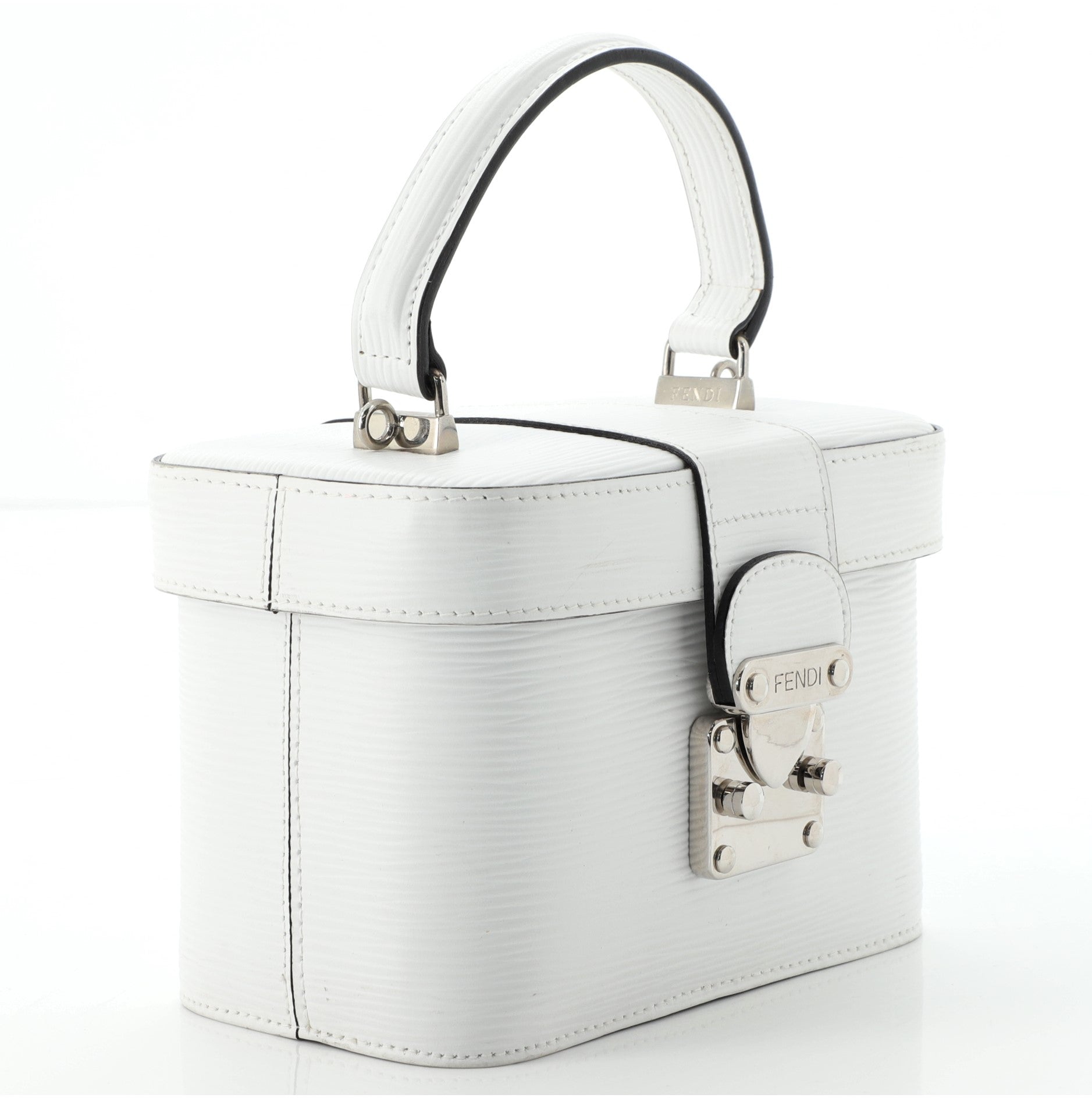 Vintage Convertible Vanity Top Handle Bag Epi Leather Mini