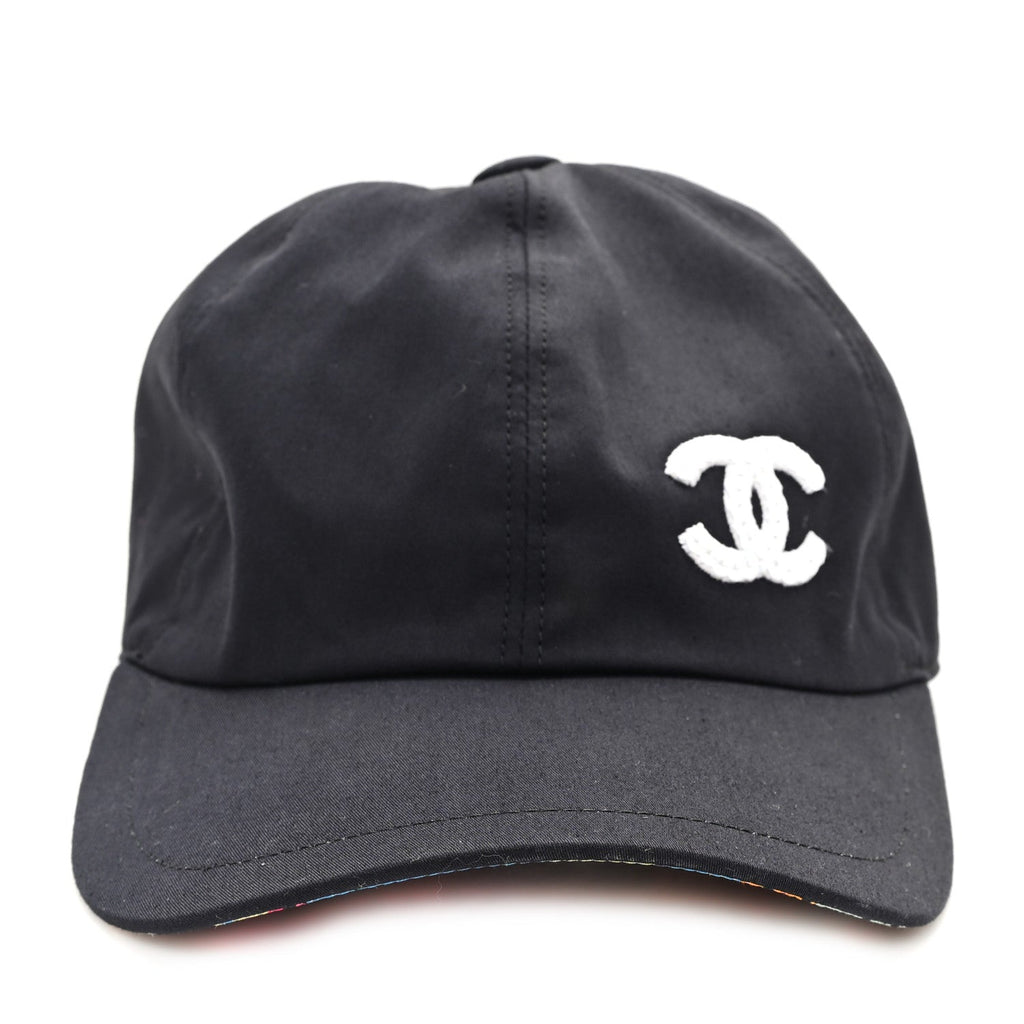 Cotton Sequin CC Cap Hat Black