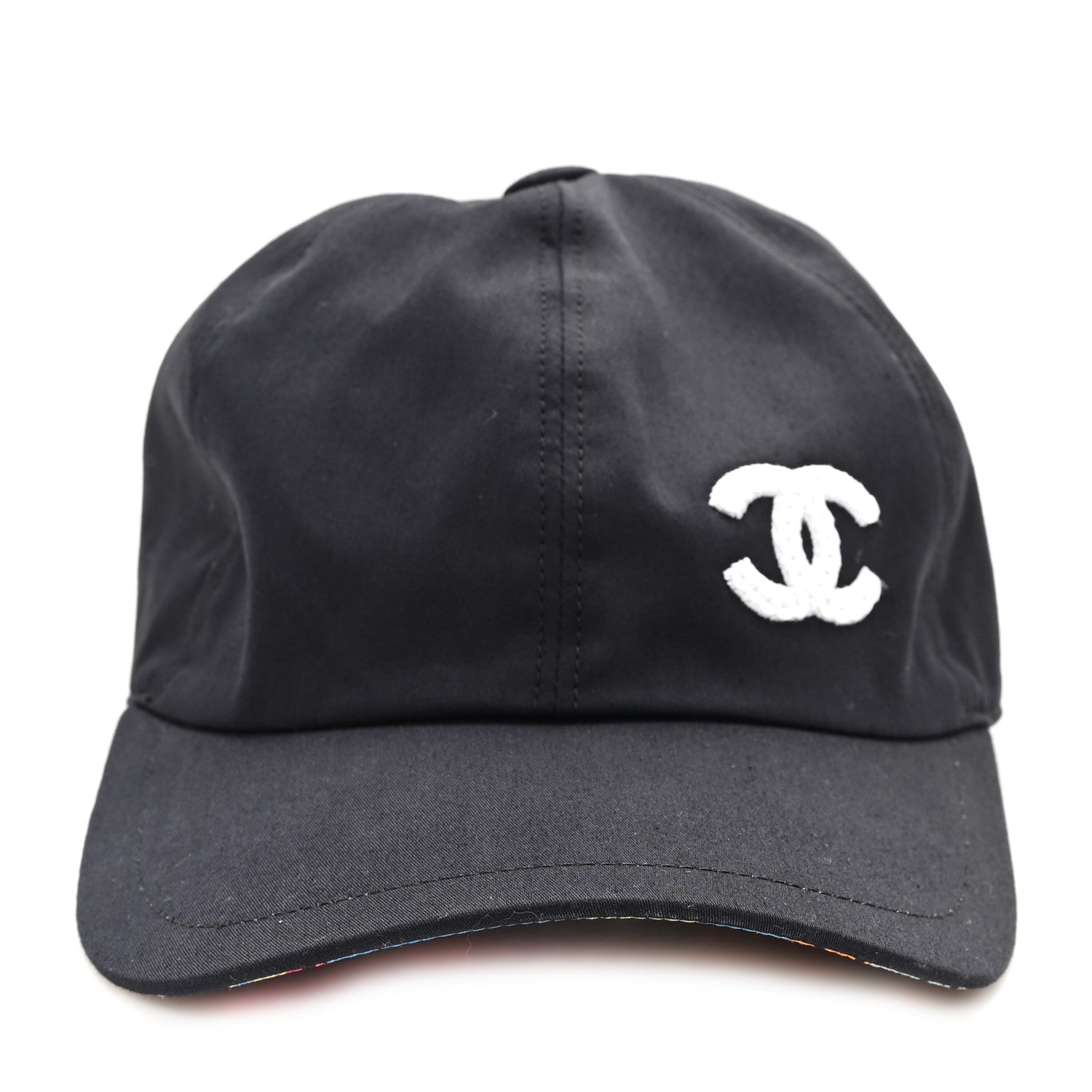 Cotton Sequin CC Cap Hat Black
