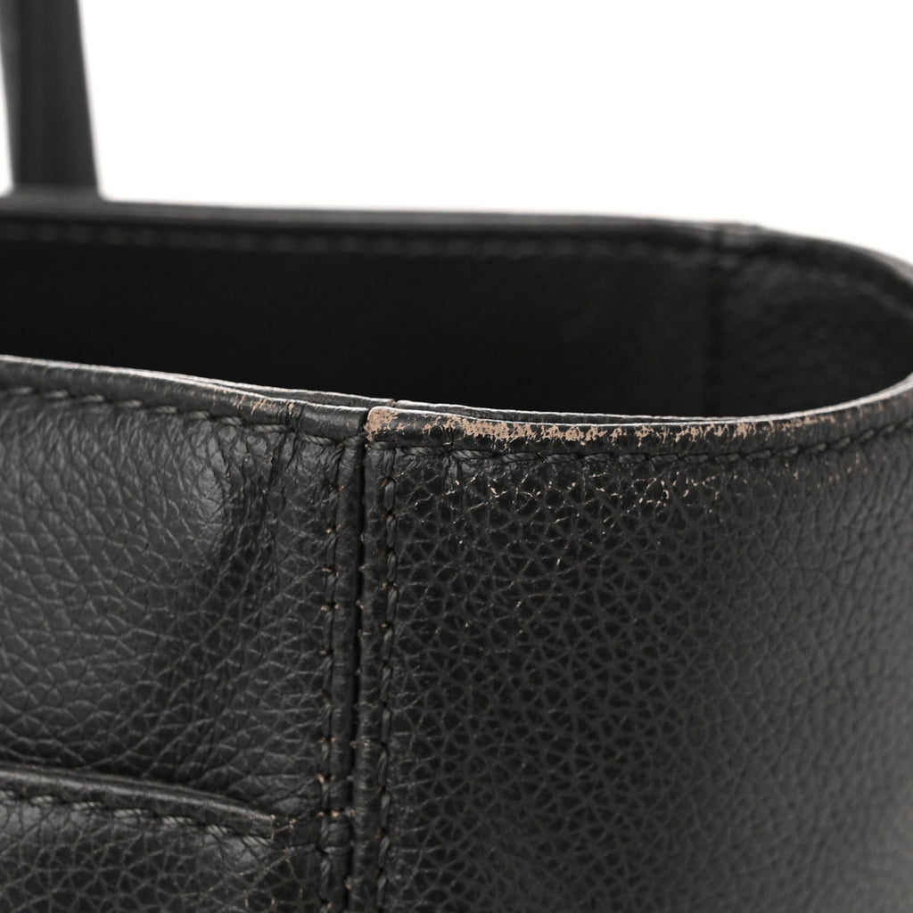 Calfskin Tall Cerf Tote Anthracite