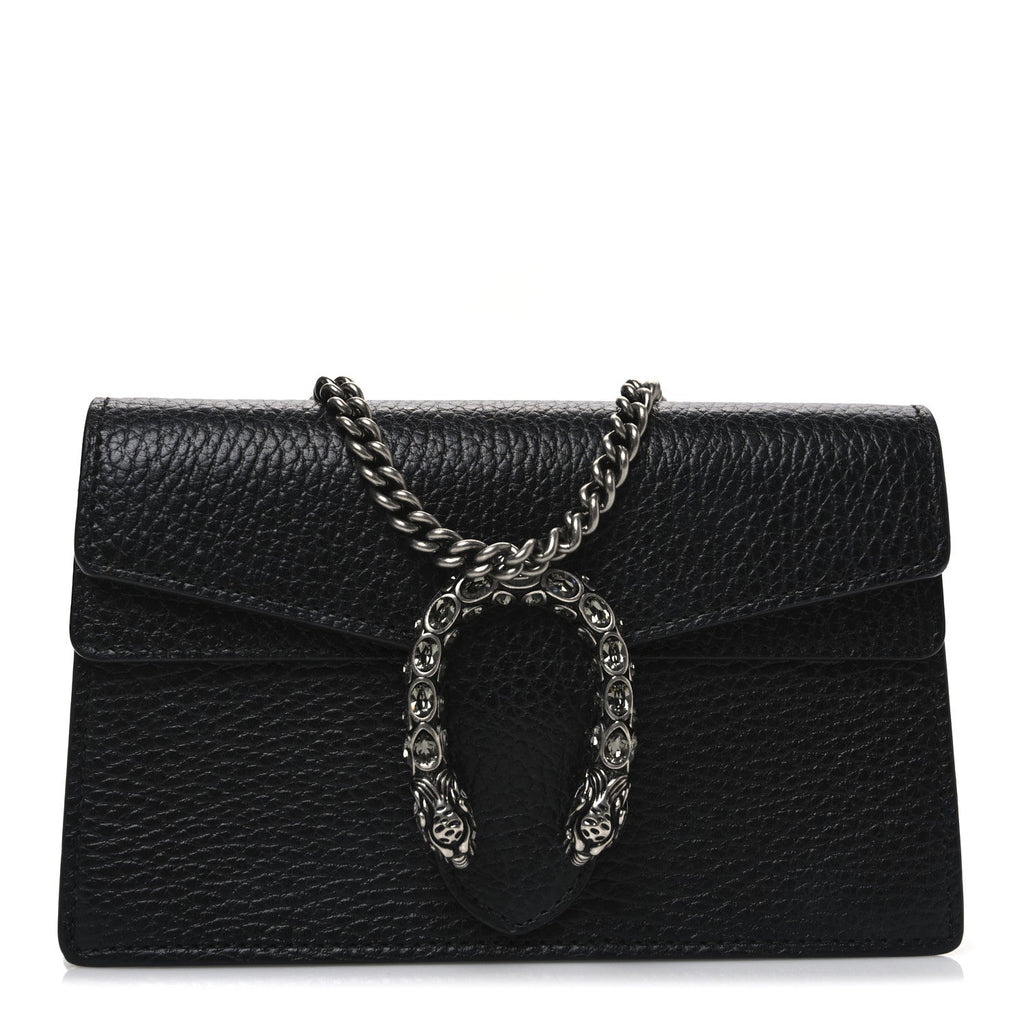 Calfskin Super Mini Dionysus Shoulder Bag Black