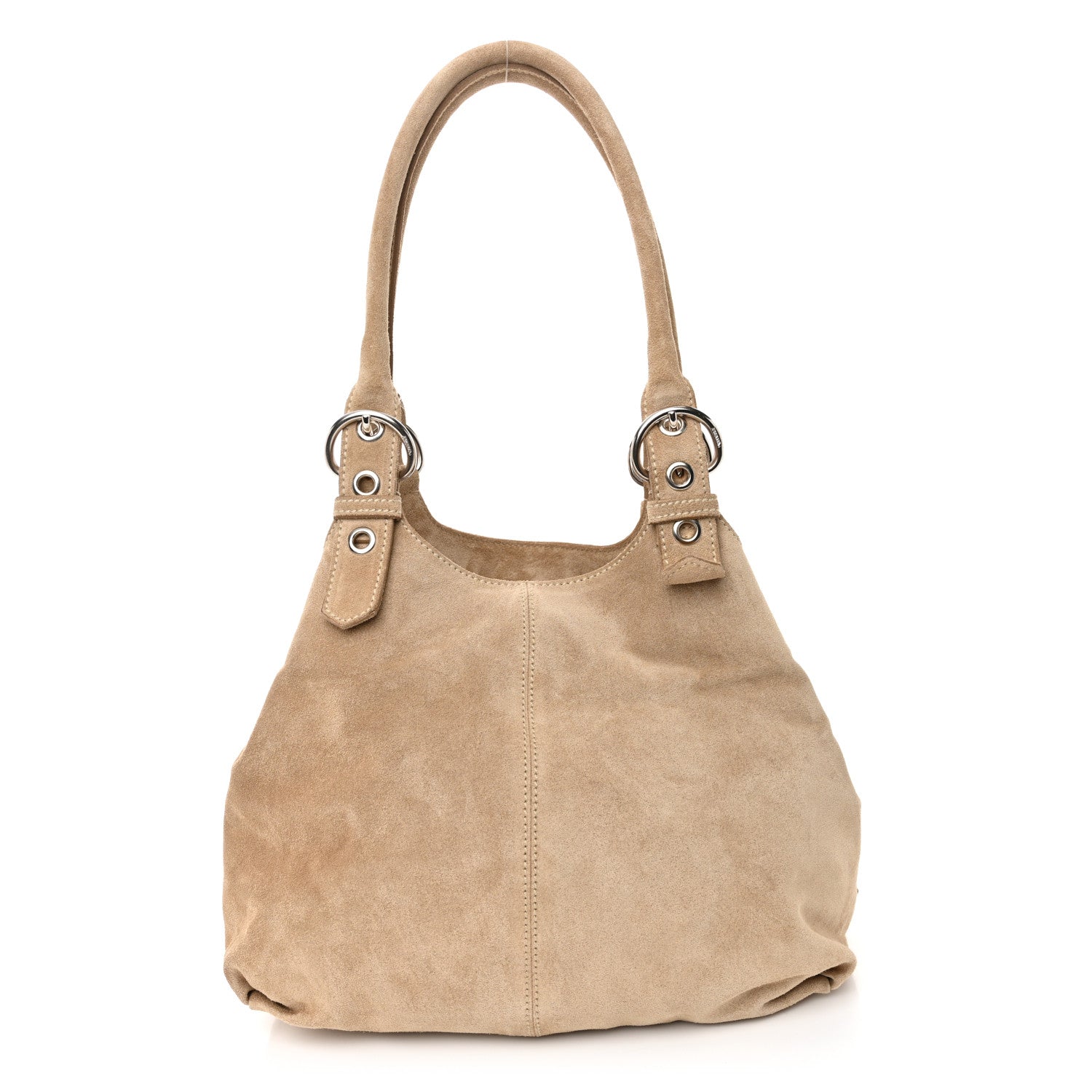 Suede Scamosciato Shopping Tote Sabbia