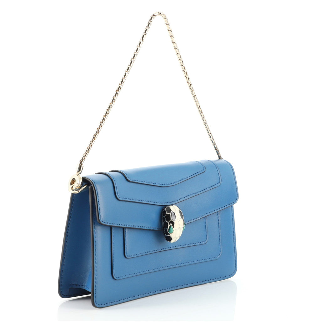 Serpenti Forever Chain Clutch Leather Mini