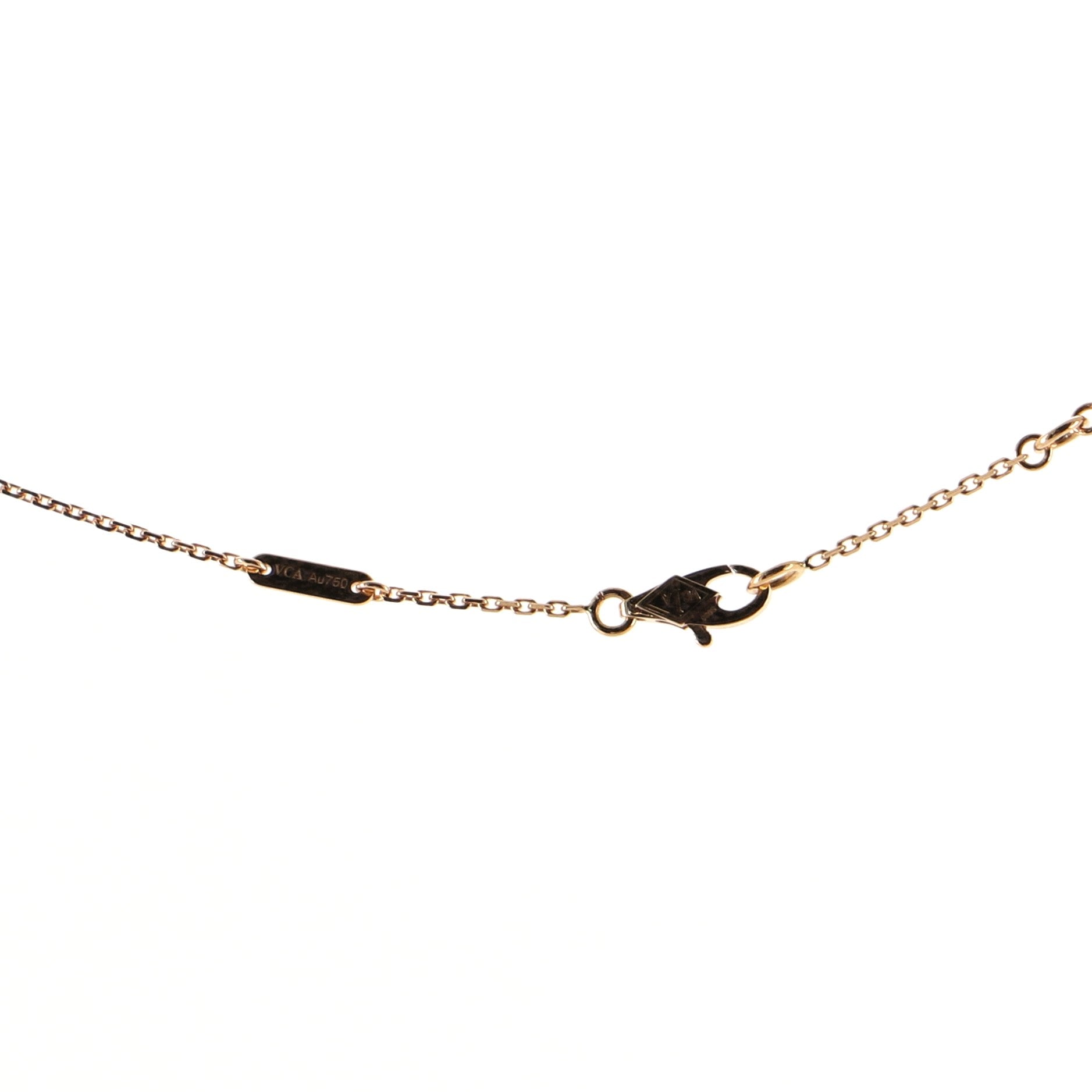 Sweet Alhambra Pendant Necklace 18K Rose Gold