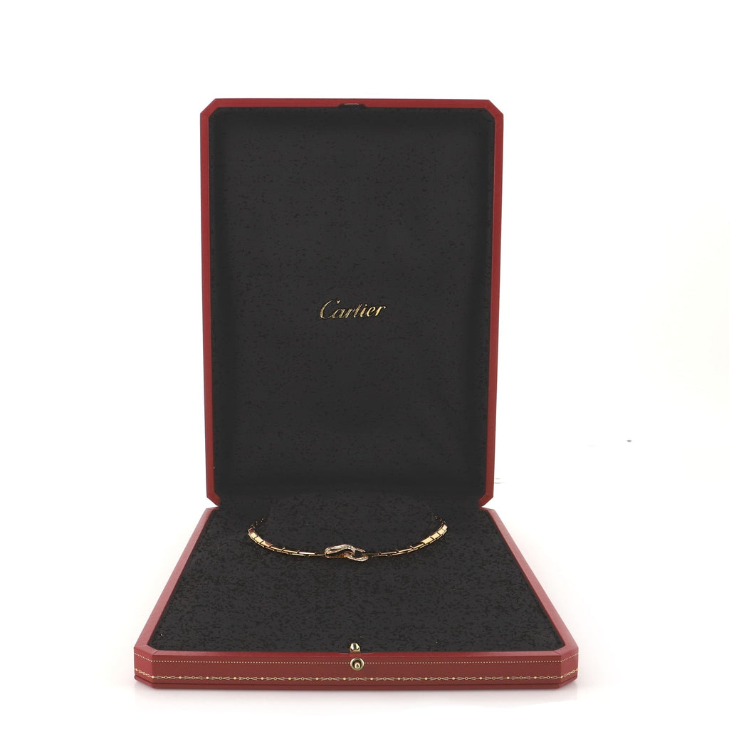 Agrafe Necklace 18K Yellow Gold and Diamonds