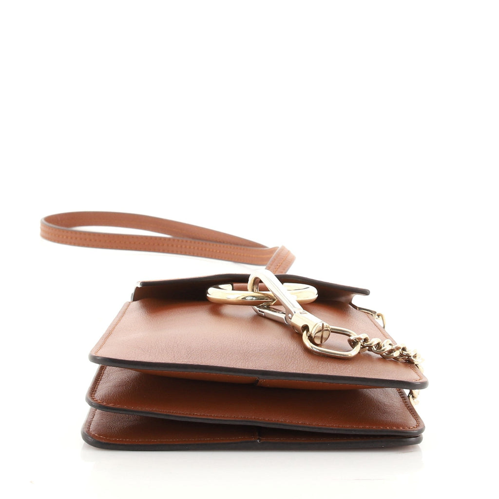 Faye Bracelet Crossbody Bag Leather and Suede Mini
