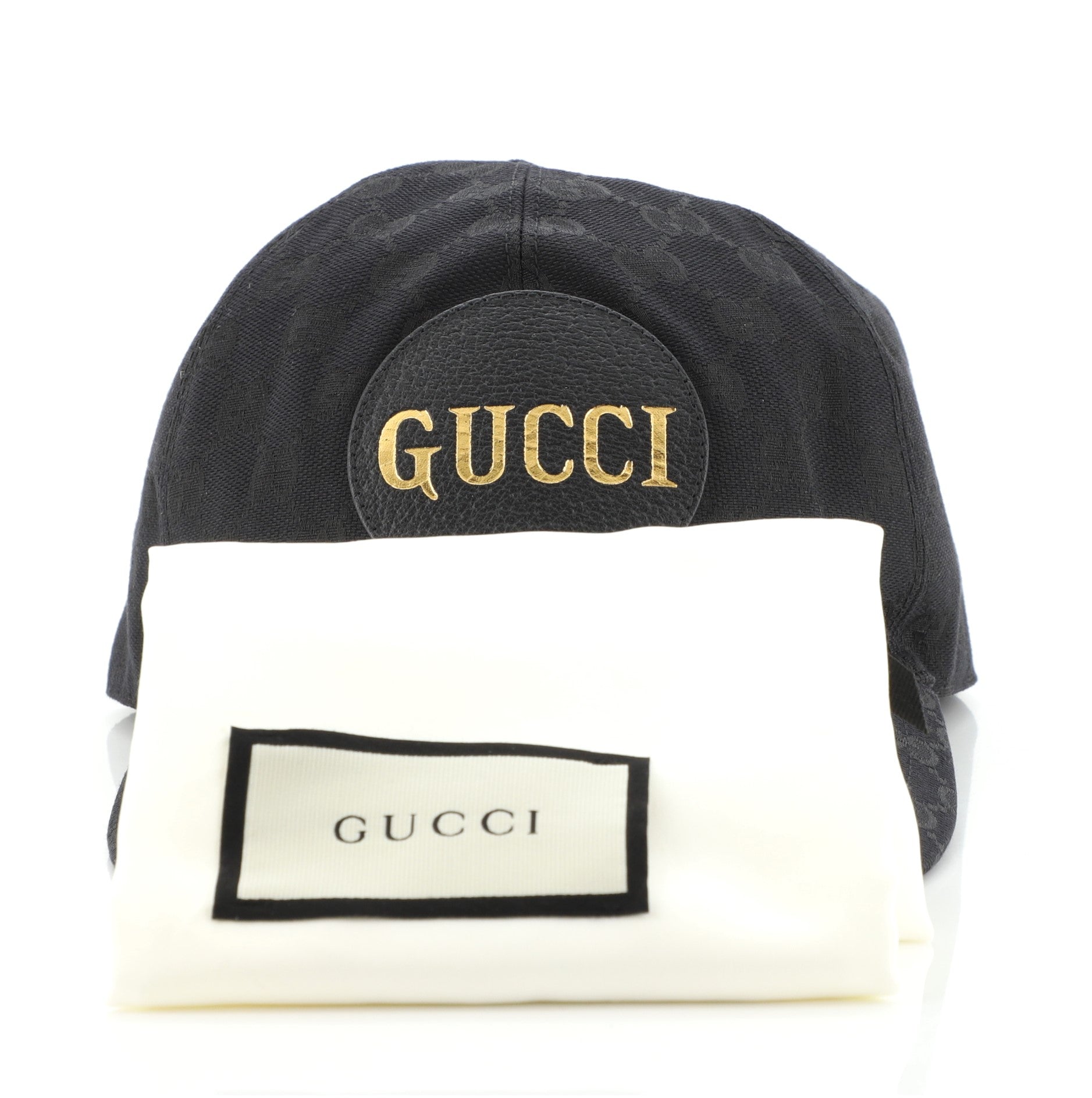 Logo Patch Baseball Cap GG Canvas Large