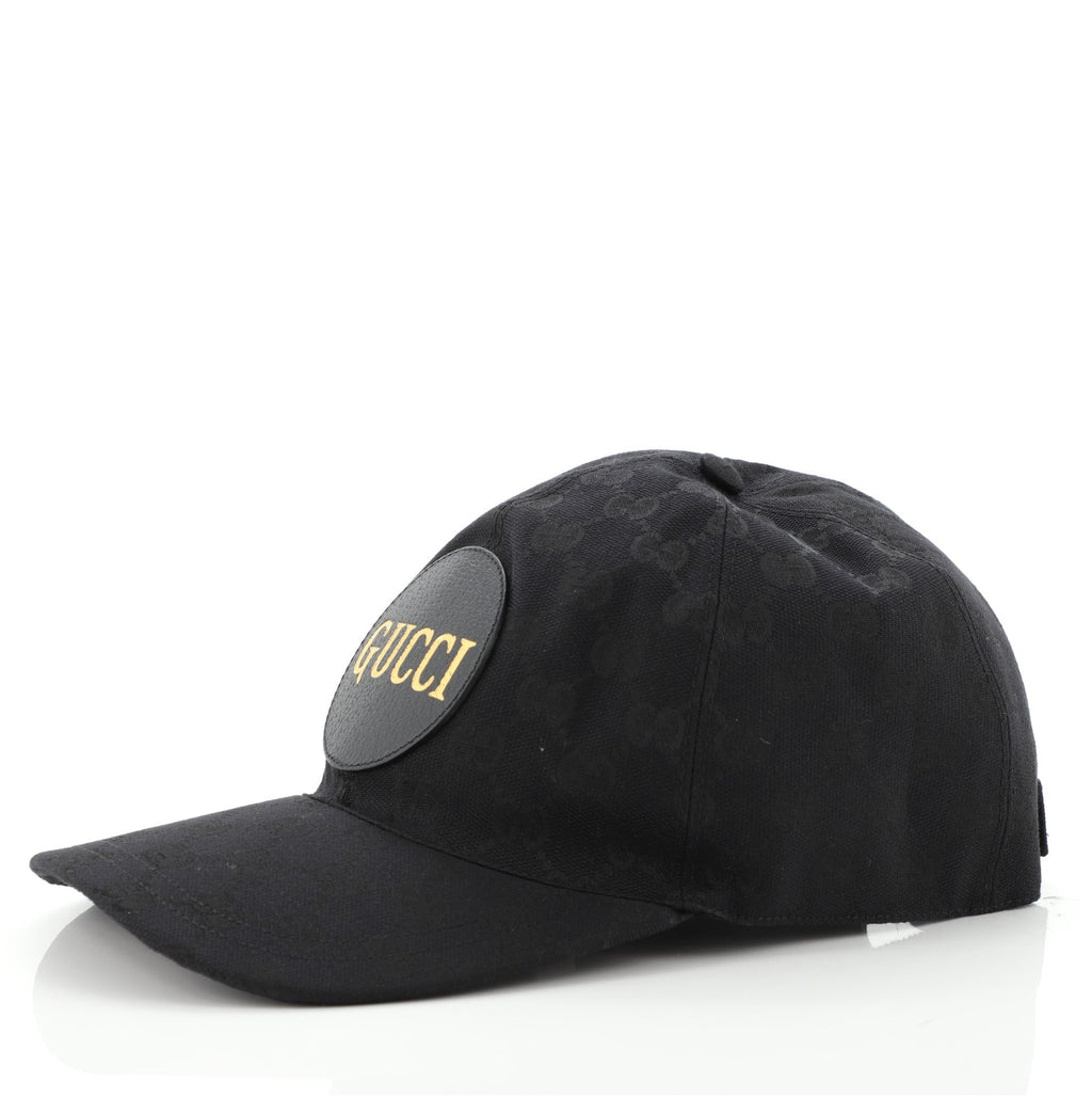 Logo Patch Baseball Cap GG Canvas Large