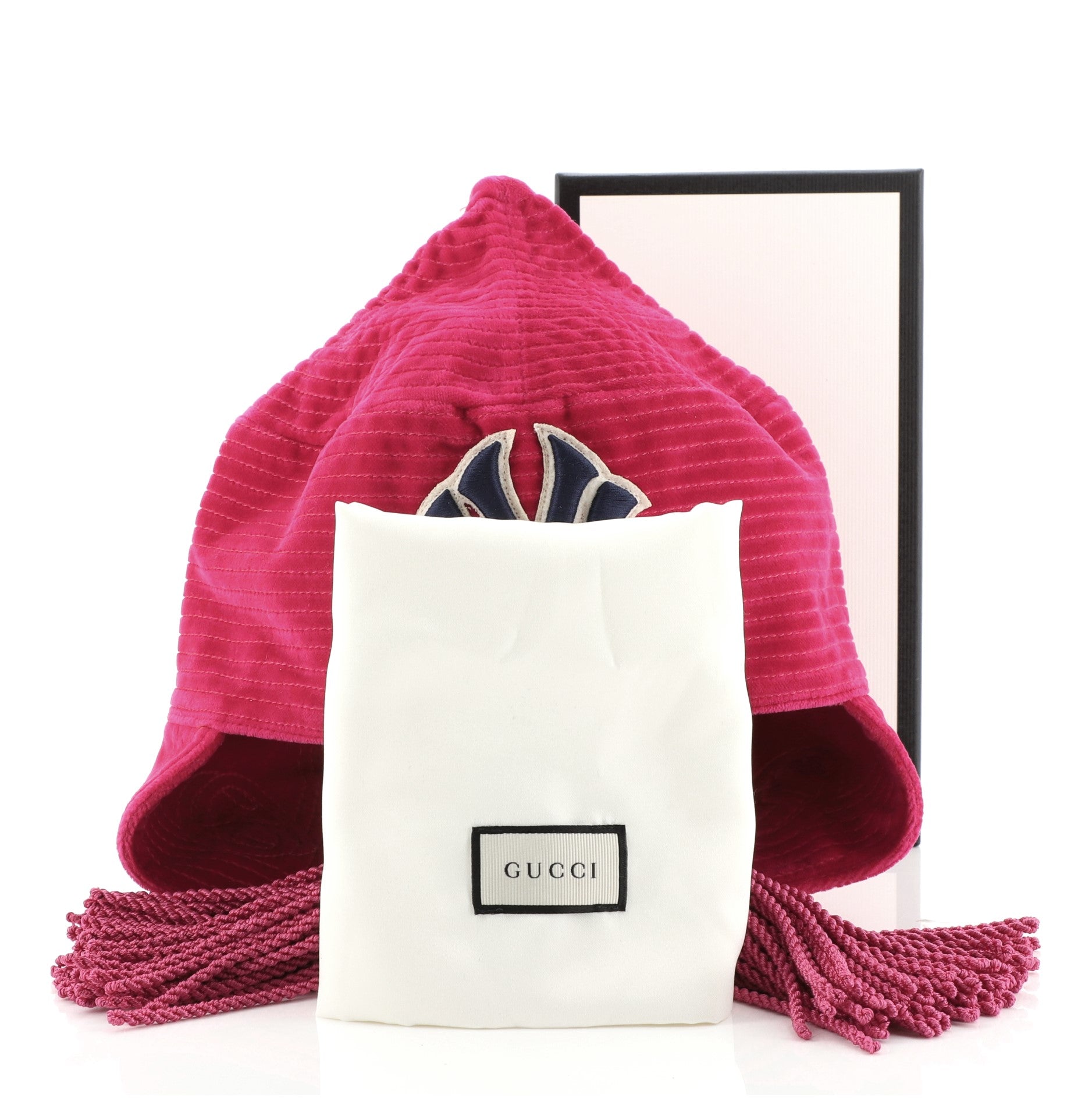 MLB Tassel Beanie Velvet with Applique M