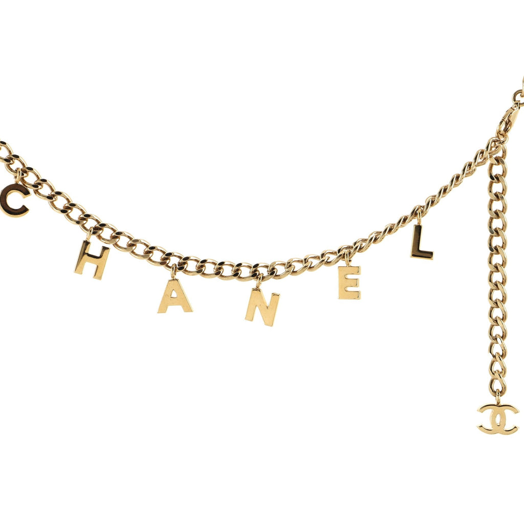 Logo Charm Chain Belt Metal 105