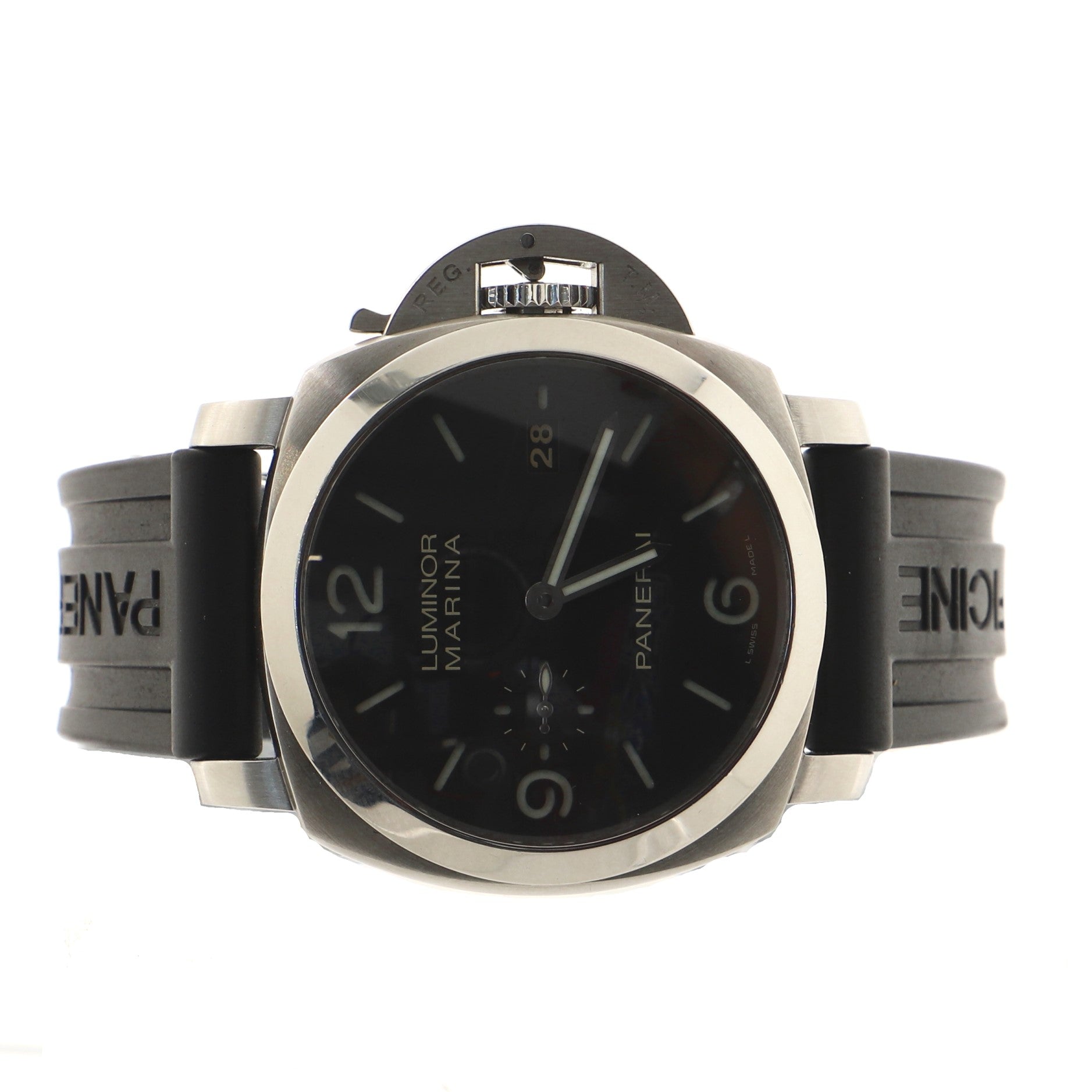 Luminor Marina 1950 3 Day Automatic Watch Stainless Steel and Rubber 44