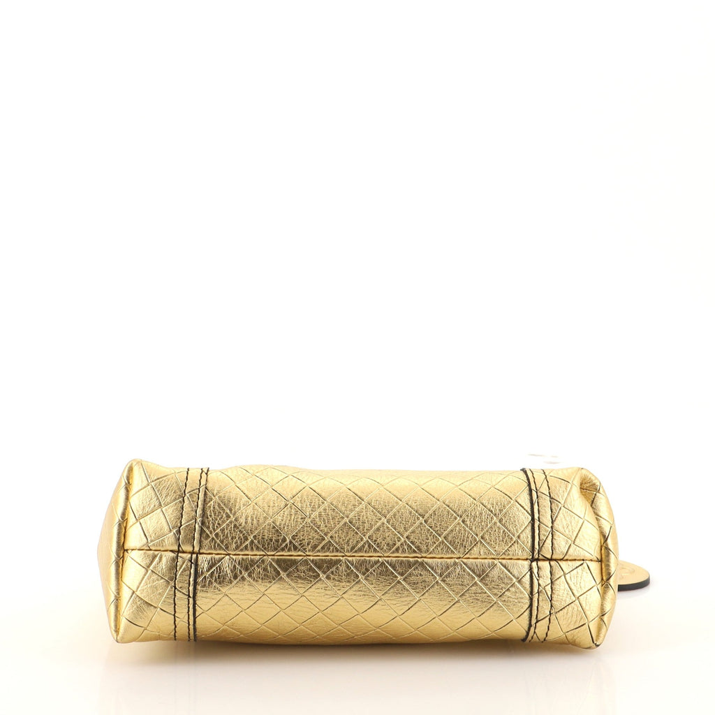 Zip Pouch Intrecciomirage Leather Mini