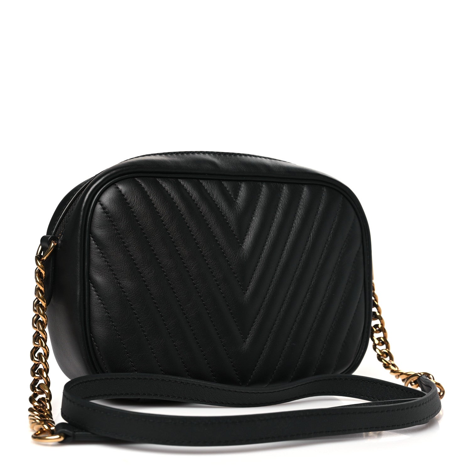 Calfskin New Wave Camera Bag NV Black