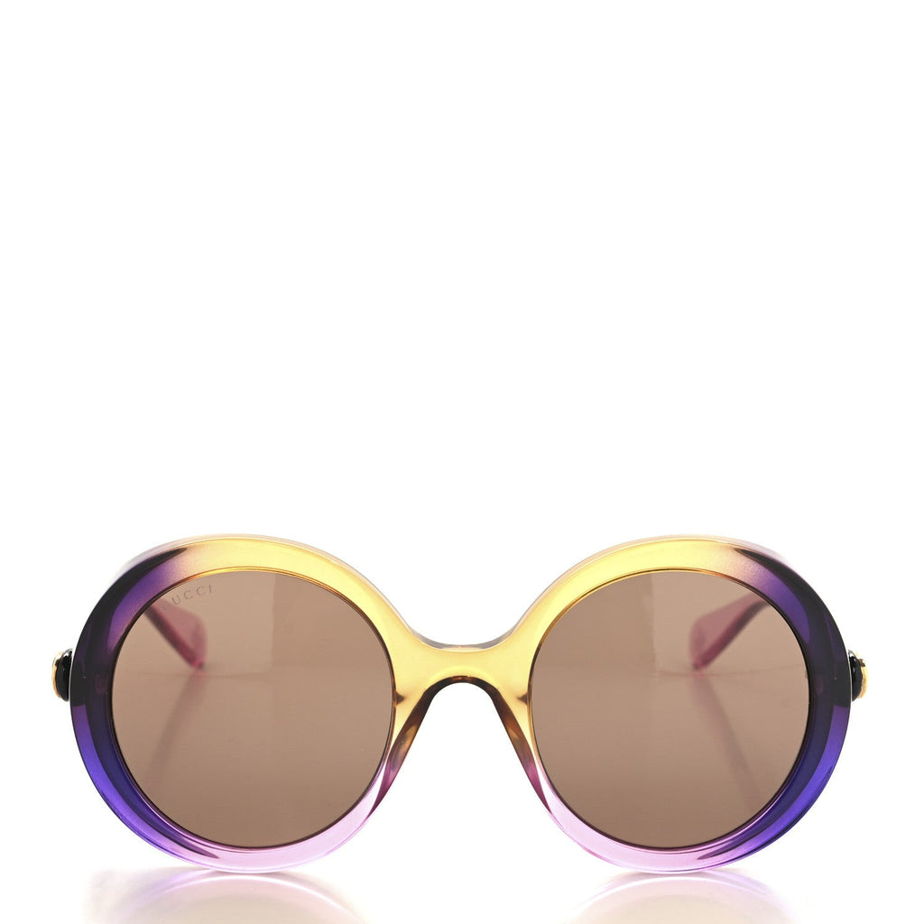 Acetate Round GG Sunglasses GG0367S Purple