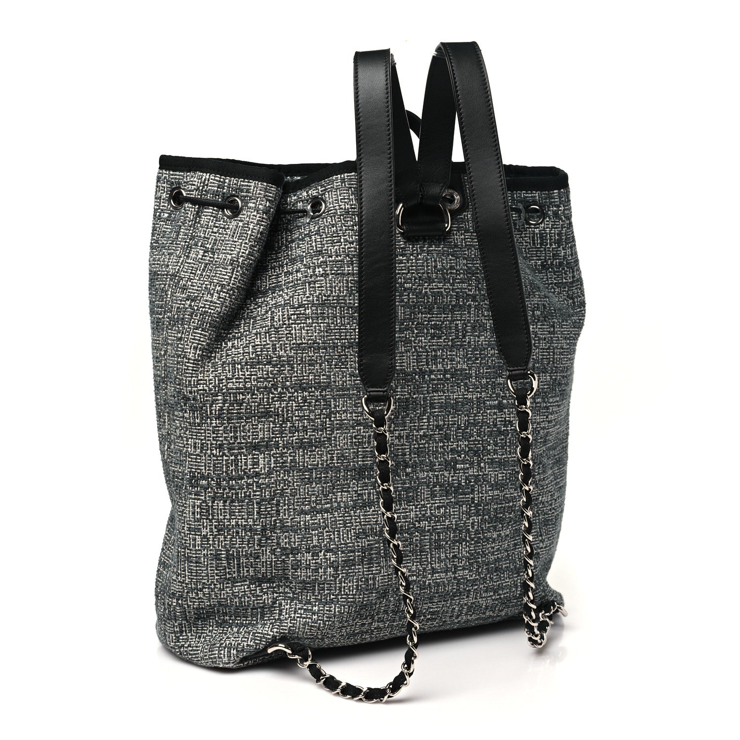 Canvas Large Deauville Backpack Charcoal