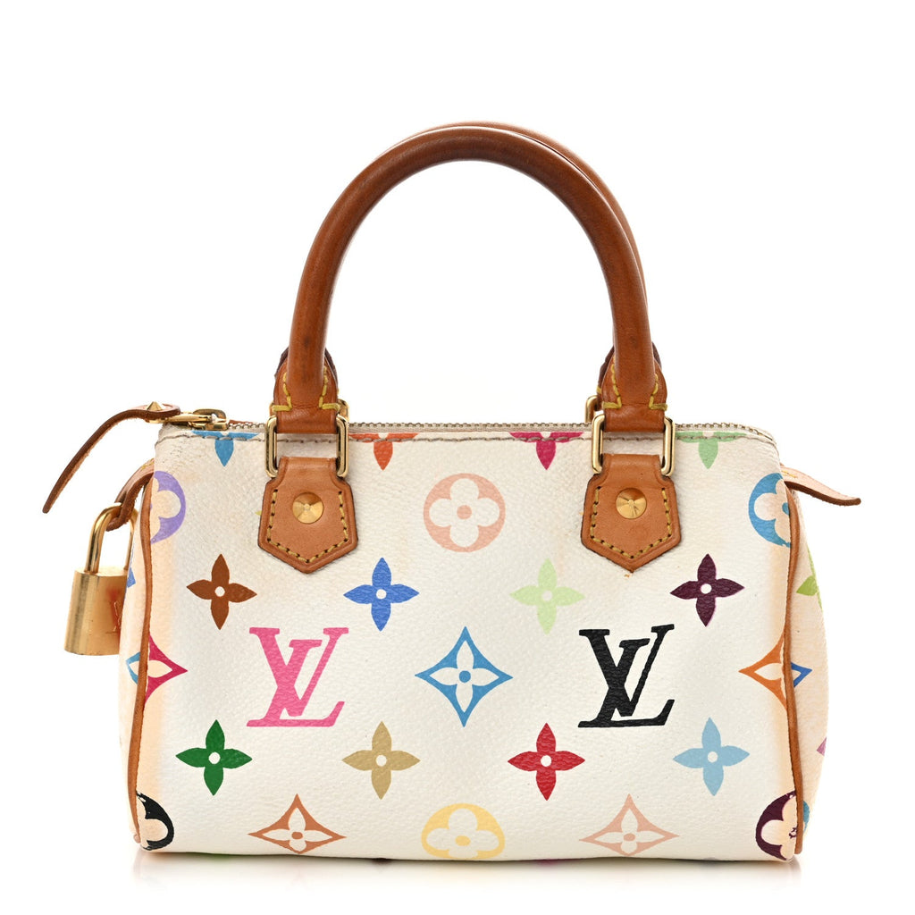 Monogram Multicolor Mini Sac HL Speedy White