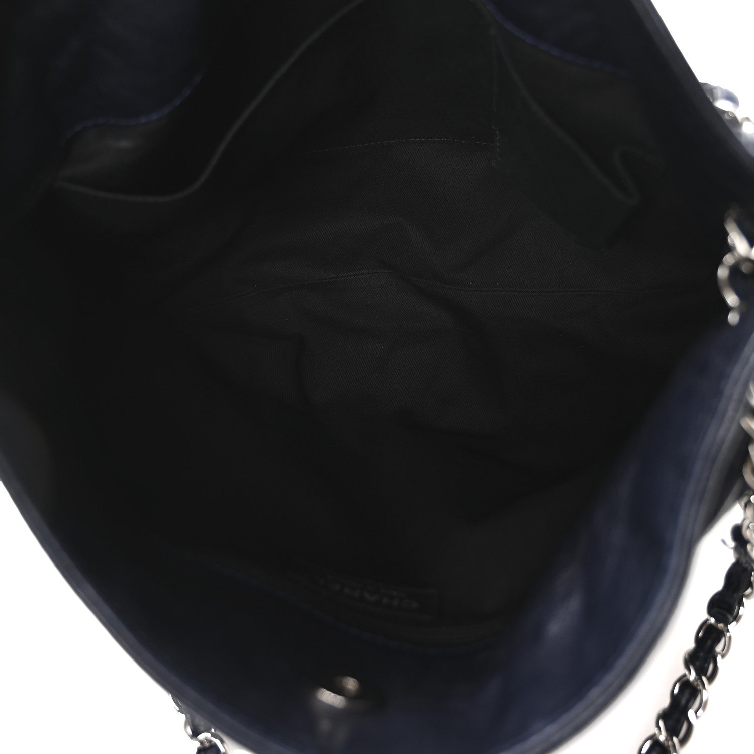 Lambskin Large Sharpei Shoulder Bag Blue