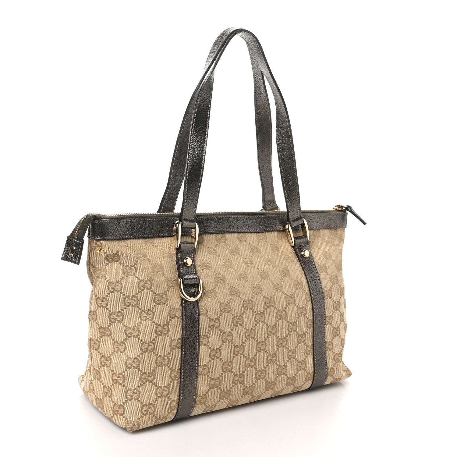 Monogram Medium Abbey Tote Metallic