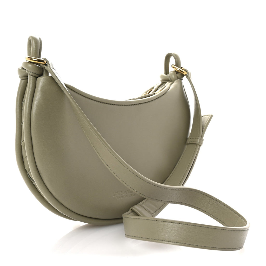 Nappa Intrecciato Small Gemelli Multipocket Bag Travertine Muse