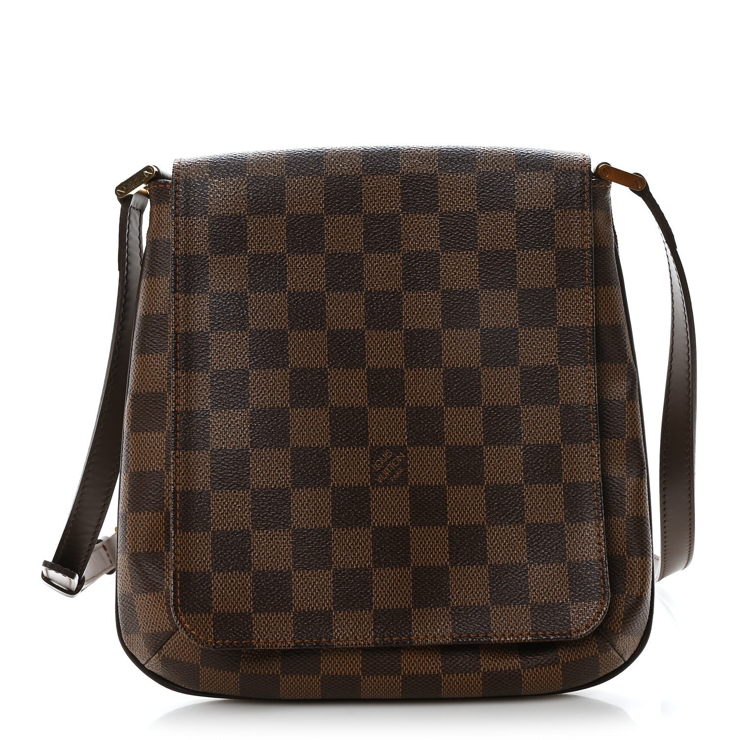 Damier Ebene Musette Salsa Long Strap