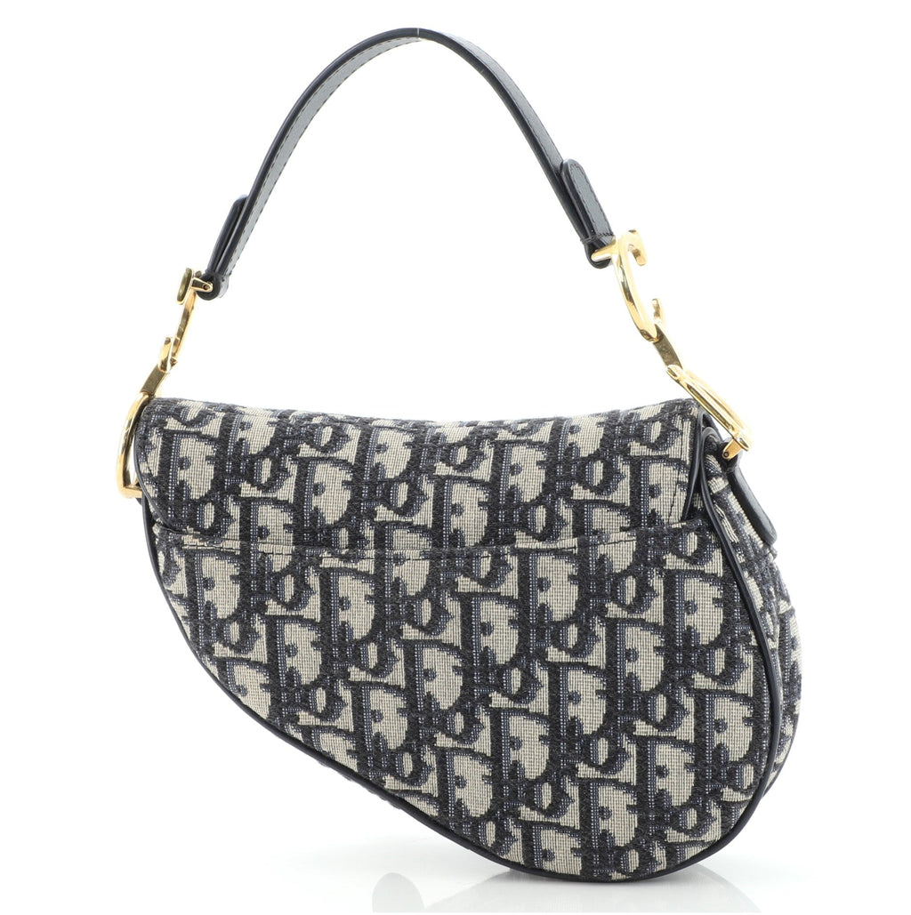 Saddle Handbag Oblique Canvas Mini