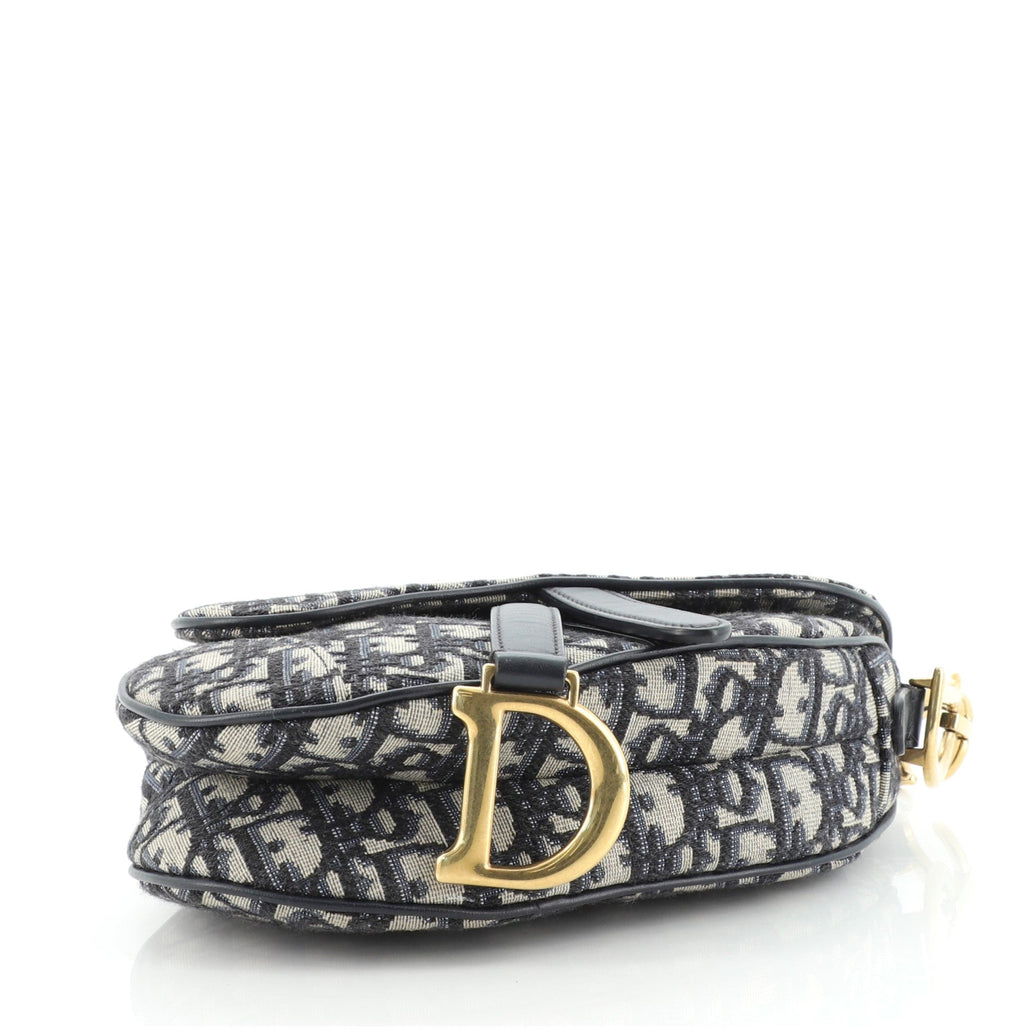 Saddle Handbag Oblique Canvas Mini