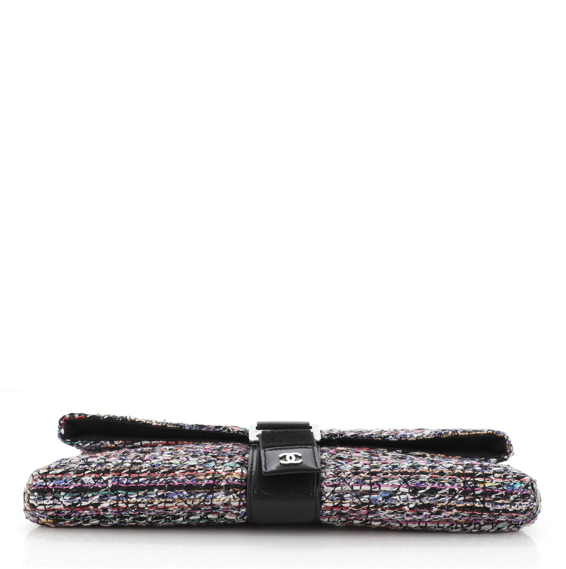Grip Clutch Quilted Tweed