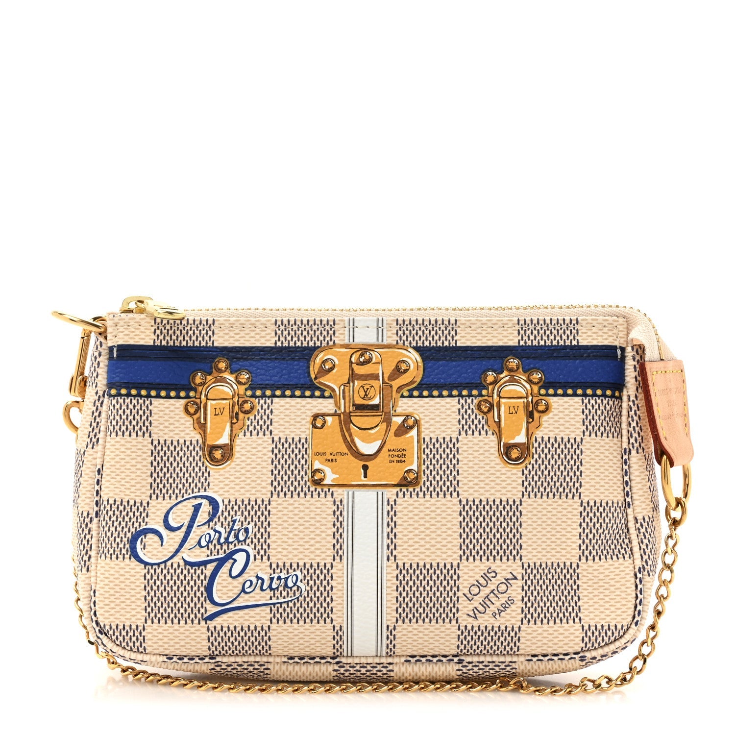 Damier Azur Summer Trunks Porto Cervo Mini Pochette Accessories