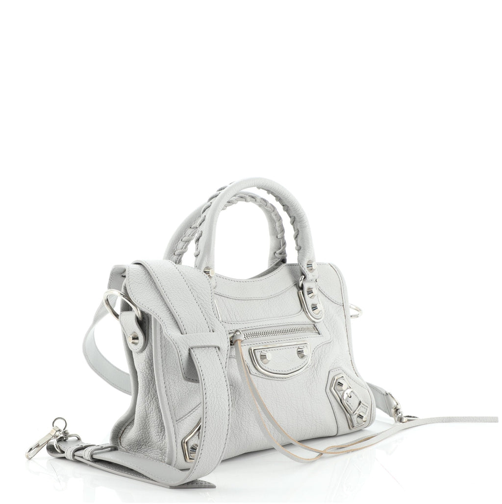 City Classic Metallic Edge Bag Leather Mini