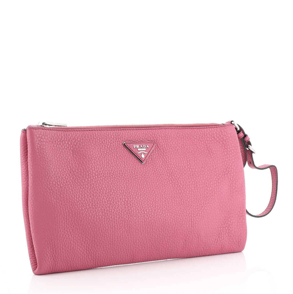 Wristlet Clutch Vitello Daino Large