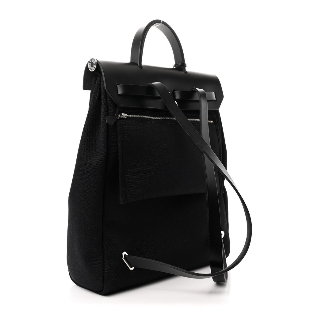 Military Toile Vache Hunter Herbag a Dos Zip Retourne Backpack Black