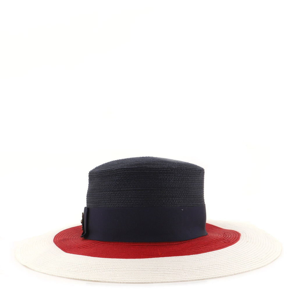 Papier Wide Brim Hat Straw Medium