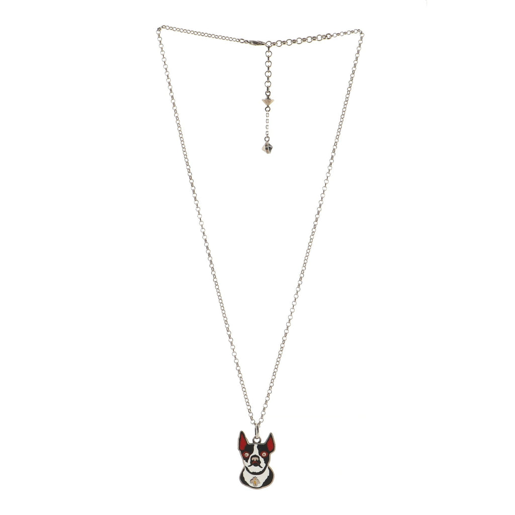 Bosco & Orso Pendant Necklace Sterling Silver and Enamel