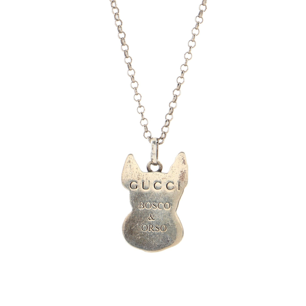 Bosco & Orso Pendant Necklace Sterling Silver and Enamel