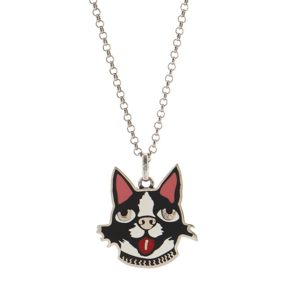 Bosco & Orso Pendant Necklace Sterling Silver and Enamel