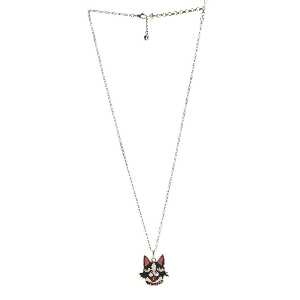 Bosco & Orso Pendant Necklace Sterling Silver and Enamel