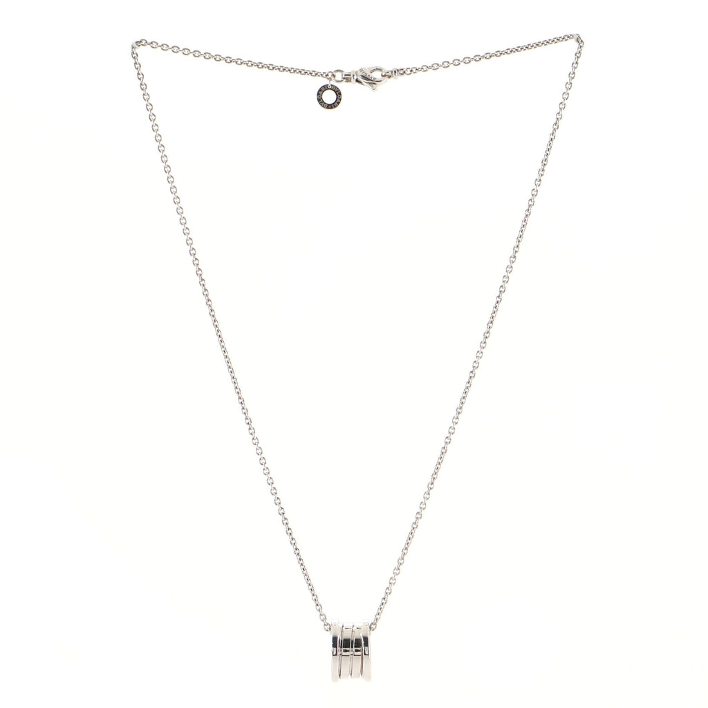 B.Zero1 Pendant Necklace 18K White Gold