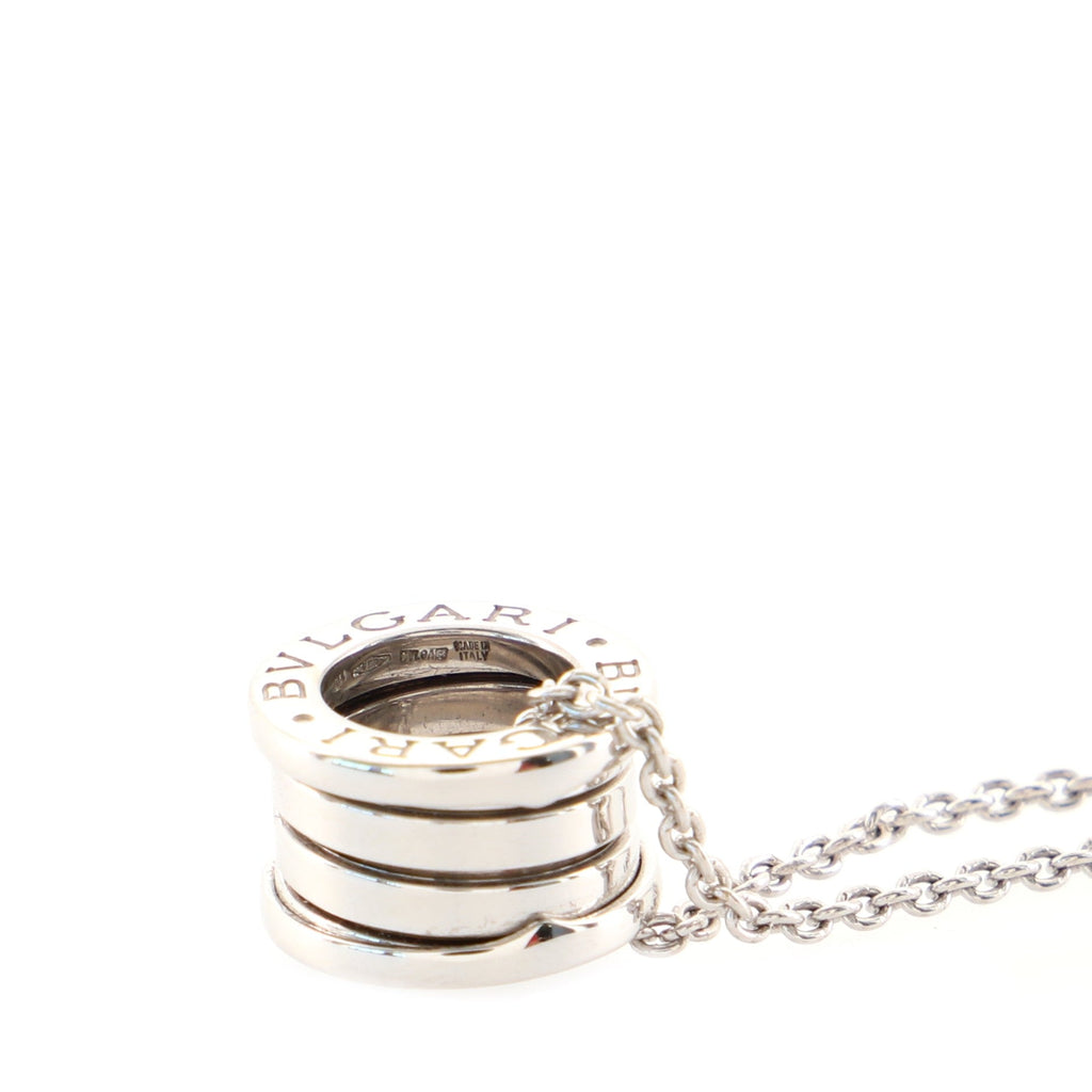B.Zero1 Pendant Necklace 18K White Gold