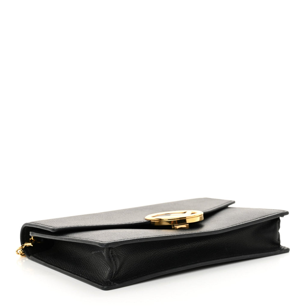 Vitello Cruise F is Fendi Medium Envelope Wallet on Chain Black