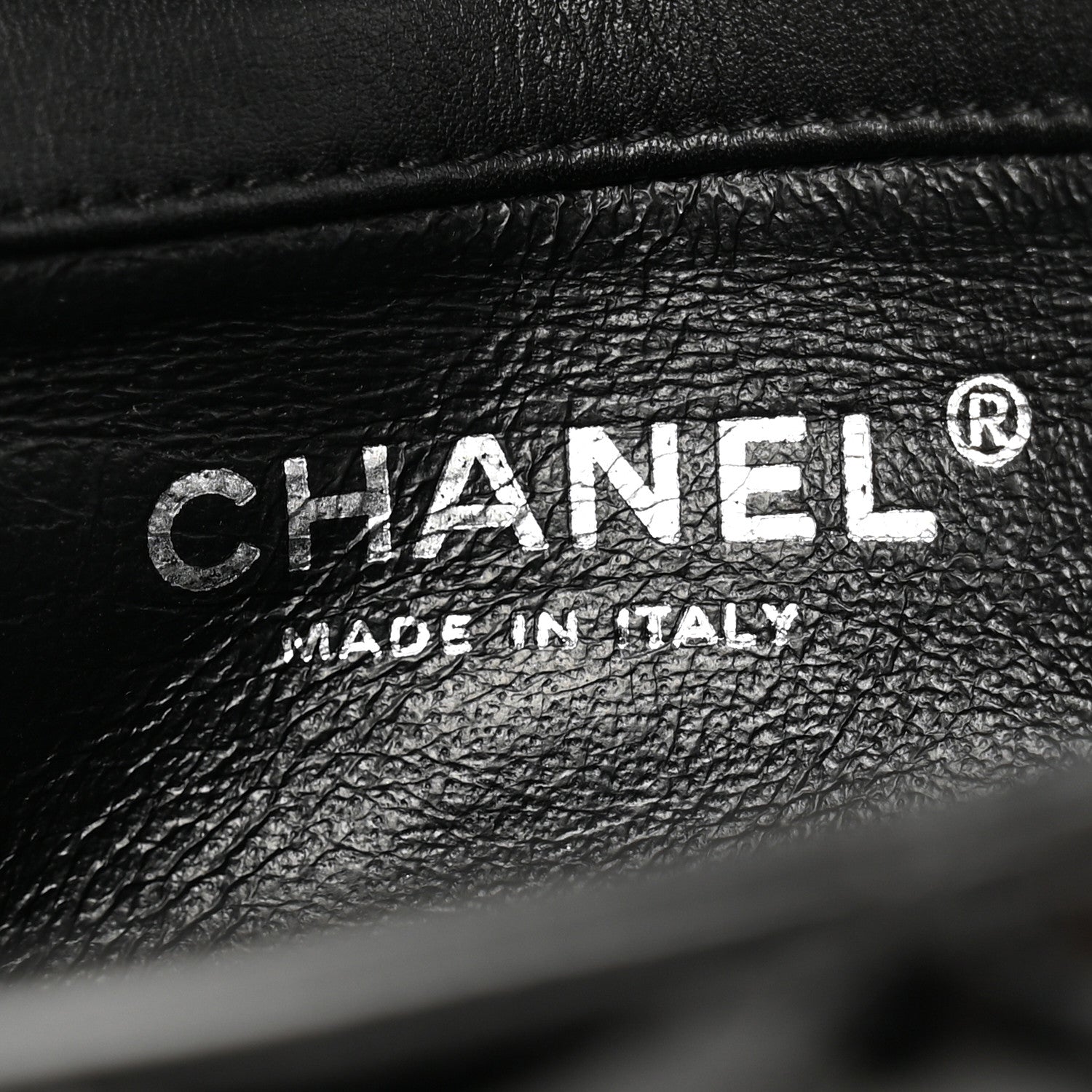 Patent Calfskin Quilted Extra Mini Rectangular Flap Black