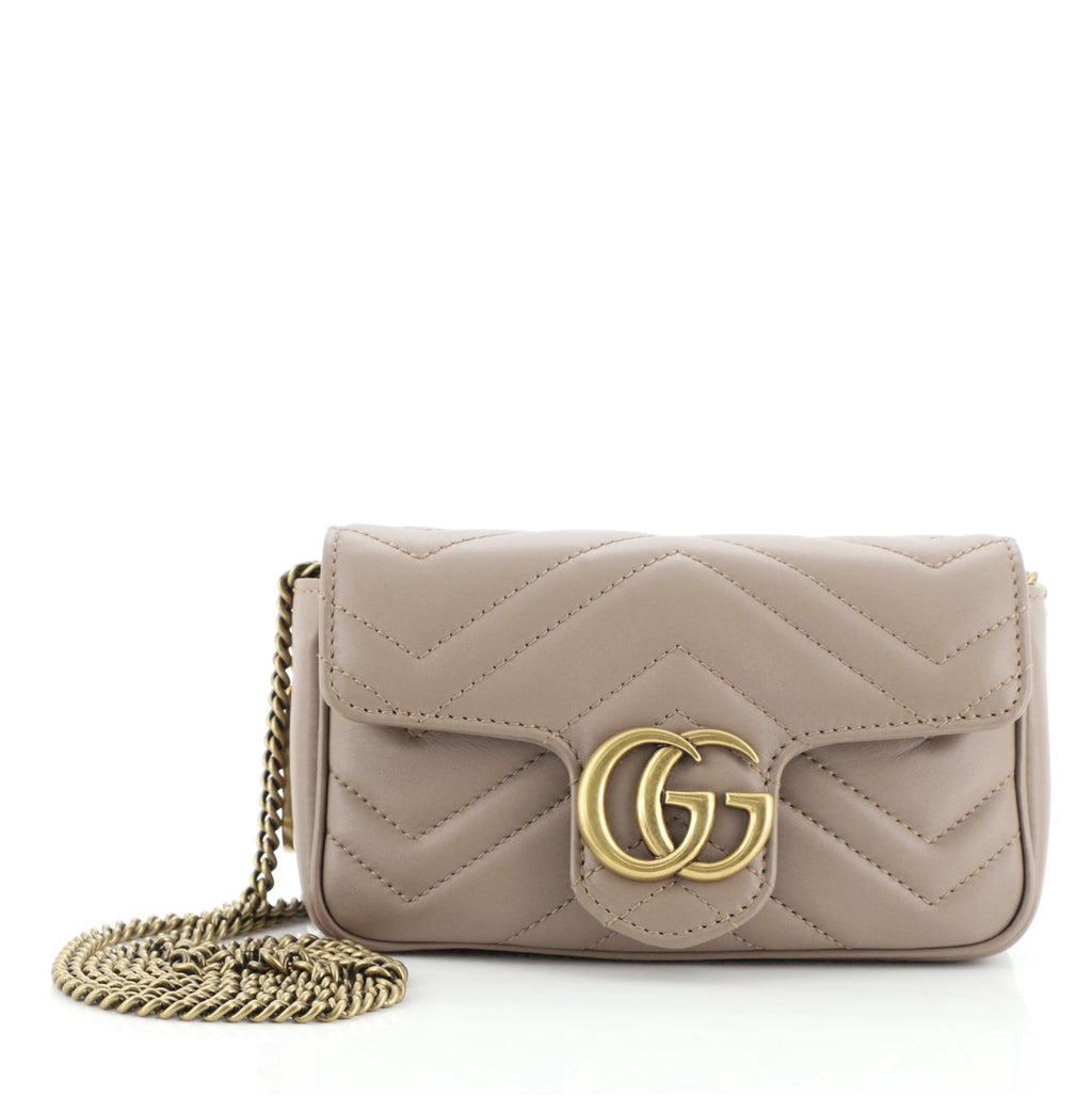 GG Marmont Flap Bag Matelasse Leather Super Mini