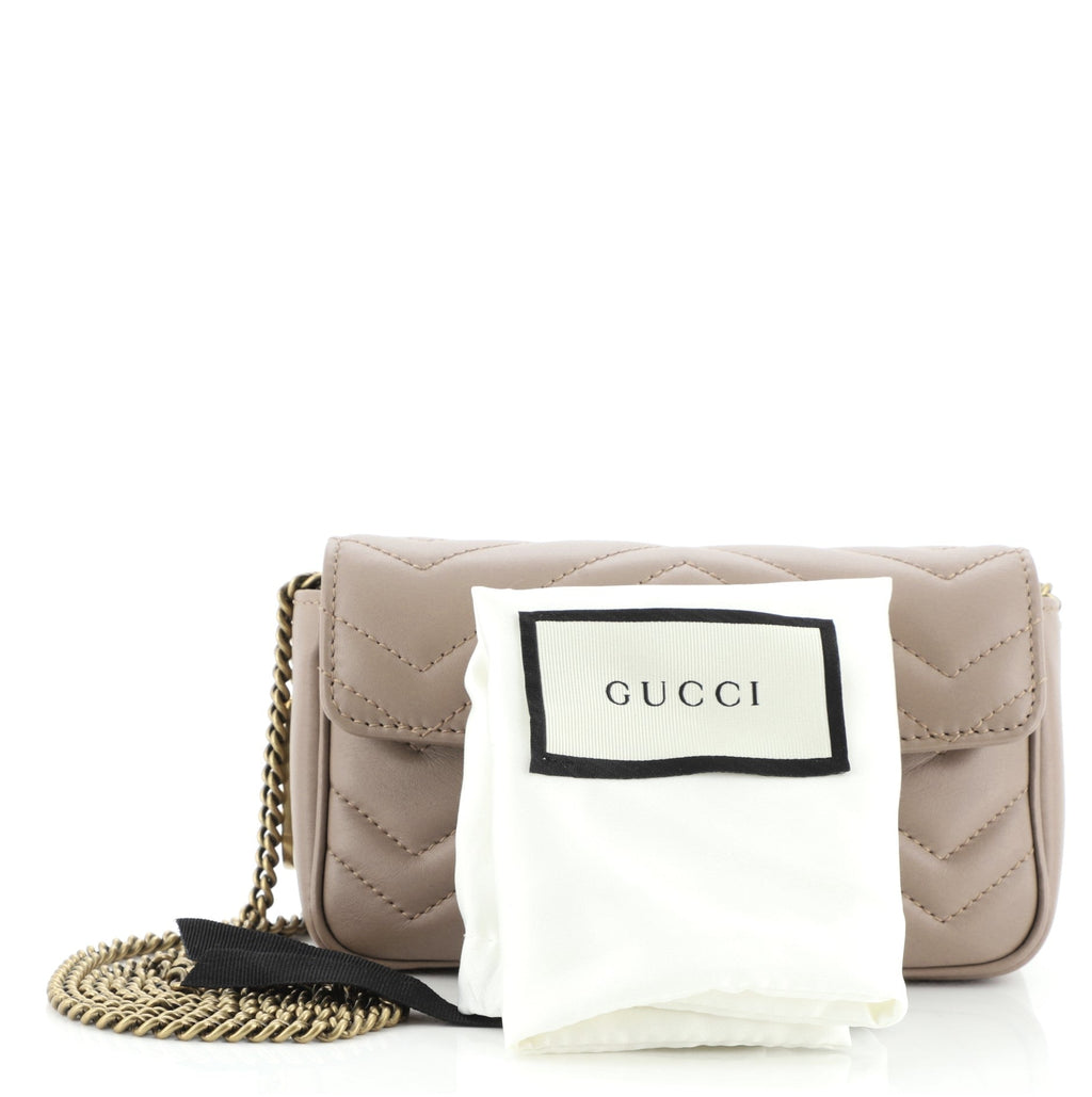 GG Marmont Flap Bag Matelasse Leather Super Mini