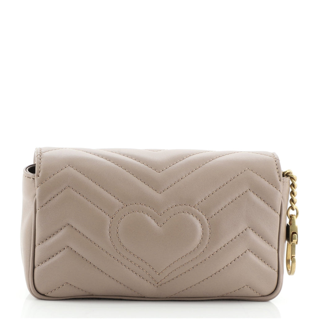 GG Marmont Flap Bag Matelasse Leather Super Mini