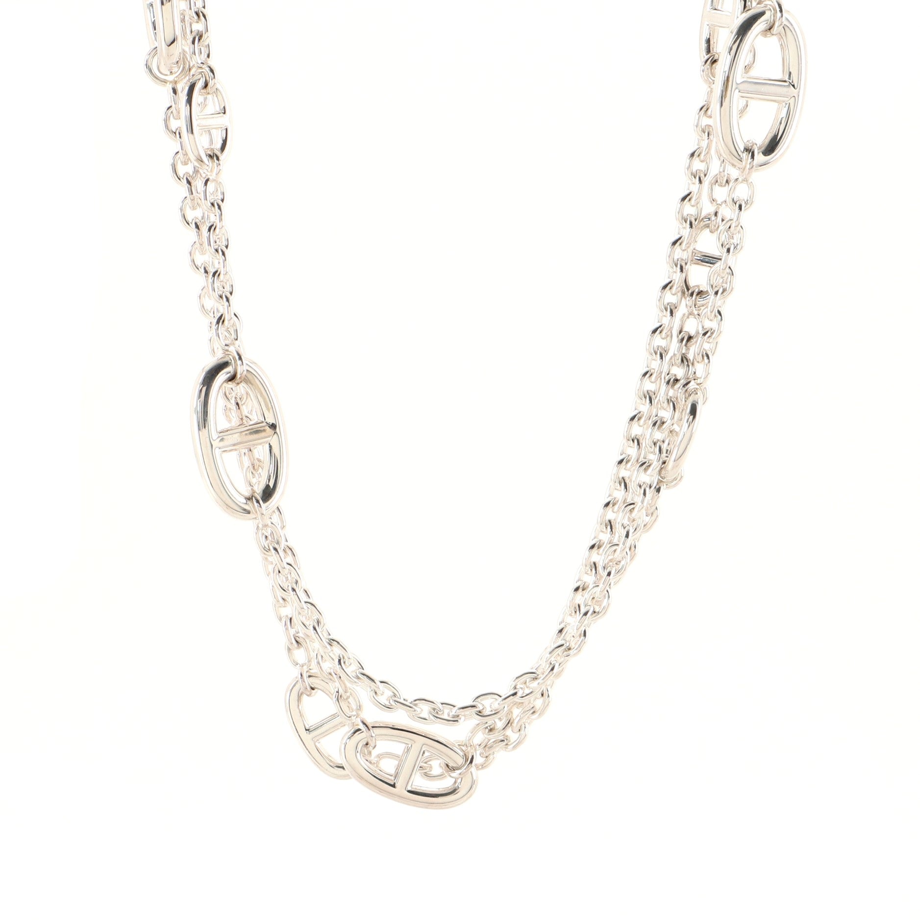 Farandole Long Necklace Sterling Silver 160