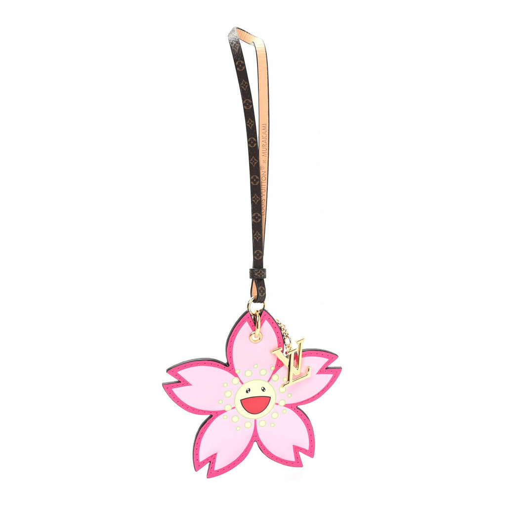 LV X TM Cherry Blossom Bag Charm Pink