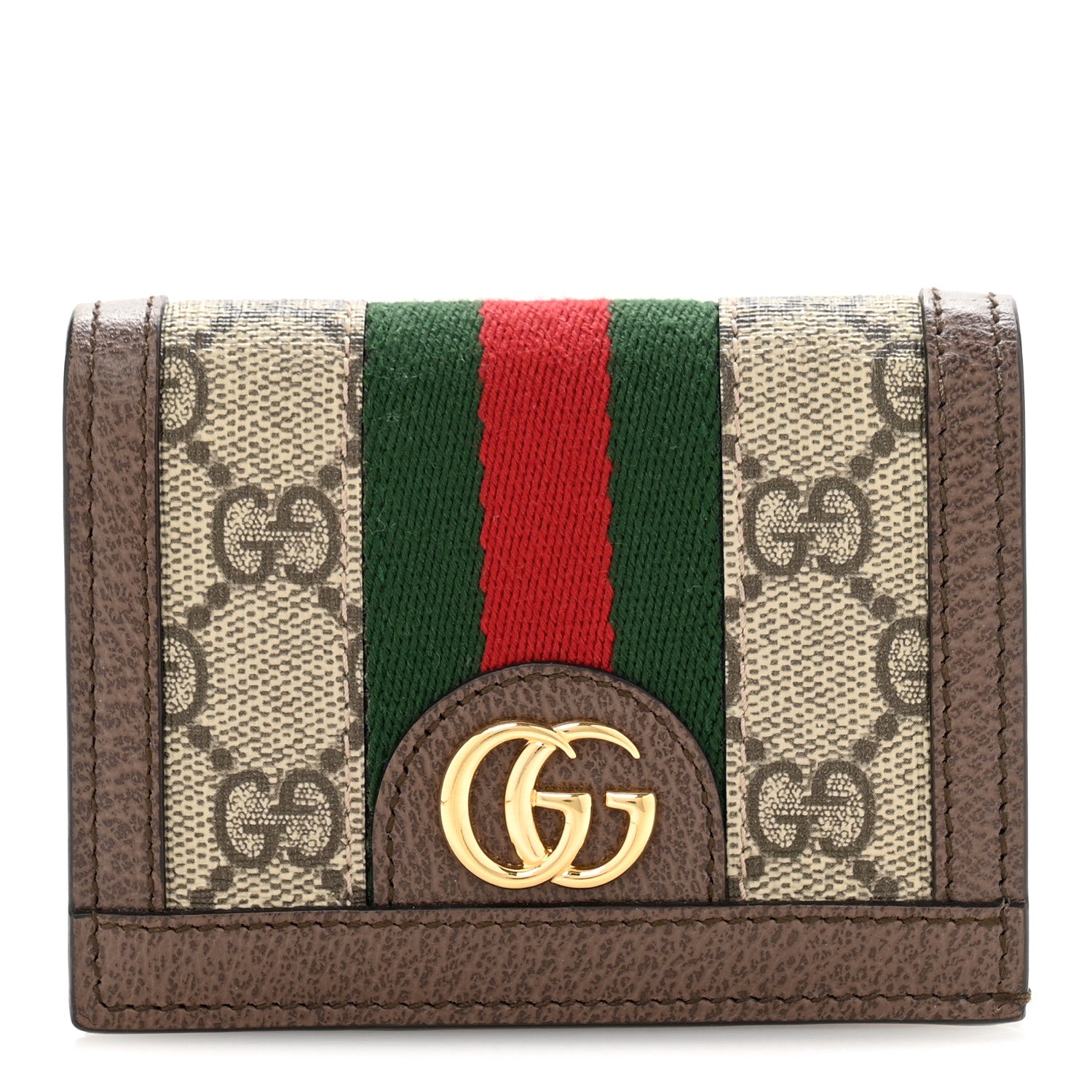 GG Supreme Monogram Web Ophidia  Case Beige New Acero