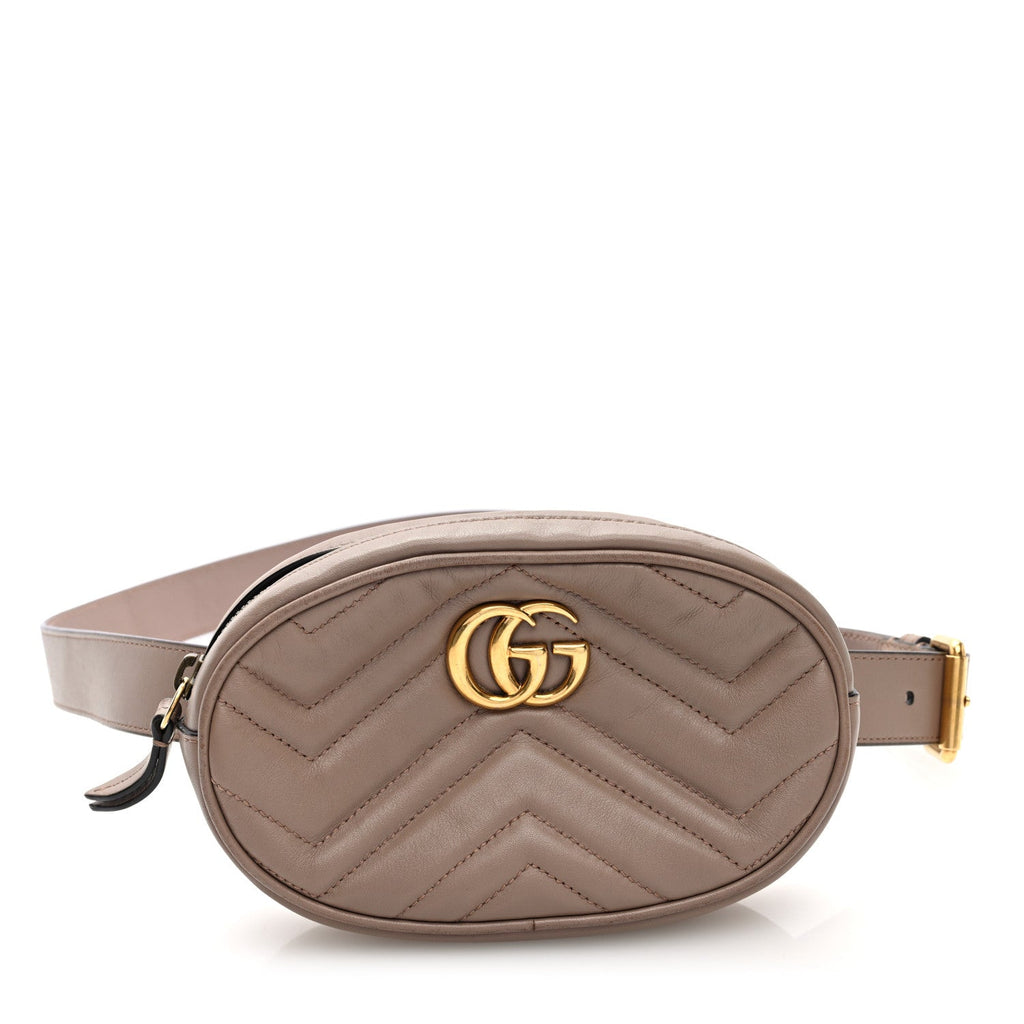 Calfskin Matelasse GG Marmont Belt Bag 105 42 Porcelain Rose