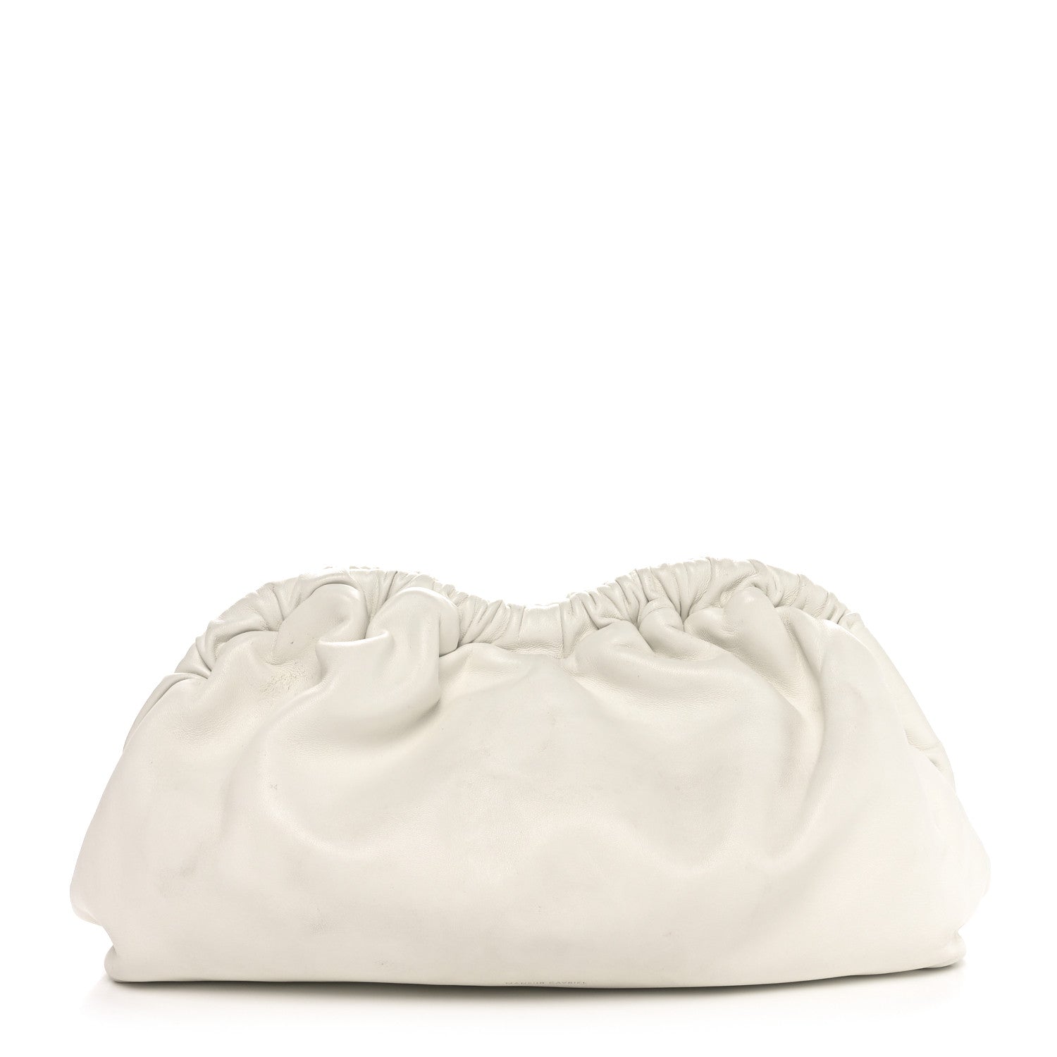 Lambskin Cloud Clutch White