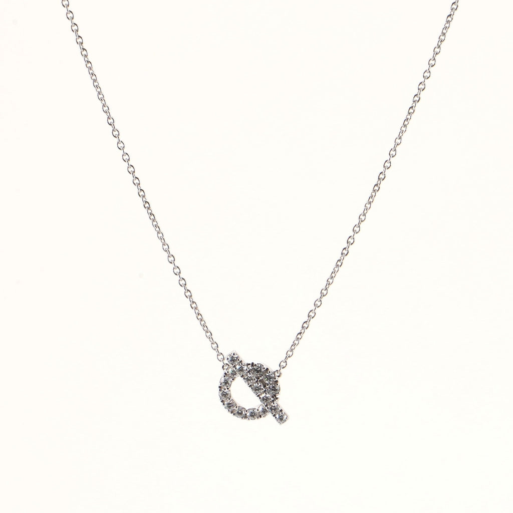 Finesse Pendant Necklace 18K White Gold and Diamonds