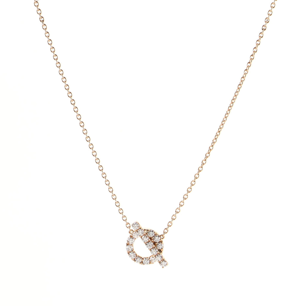 Finesse Pendant Necklace 18K Rose Gold and Diamonds